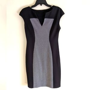 Connected Apparel Bodycon Illusion Dress